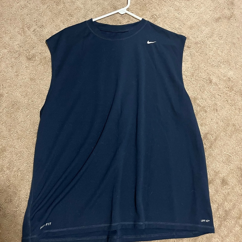 Nike Dri-fit mens tank top, 3XL, navy blue